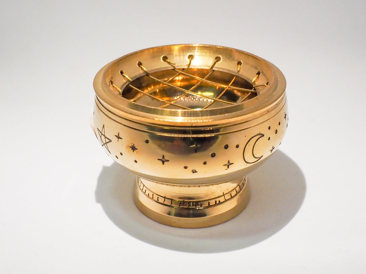 Brass Incense Burner with mesh