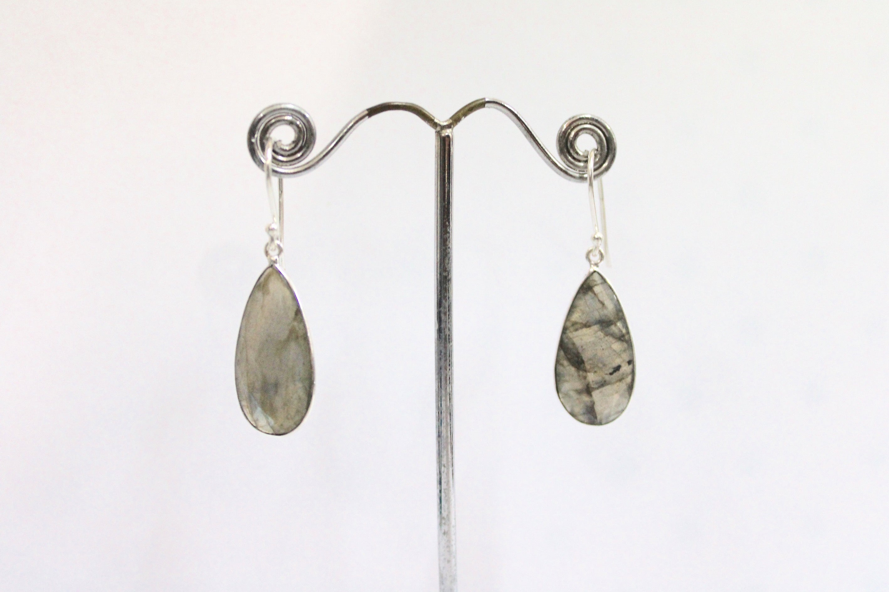 Labradorite Sterling Silver Earrings