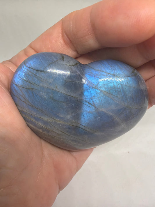 Labradorite Heart