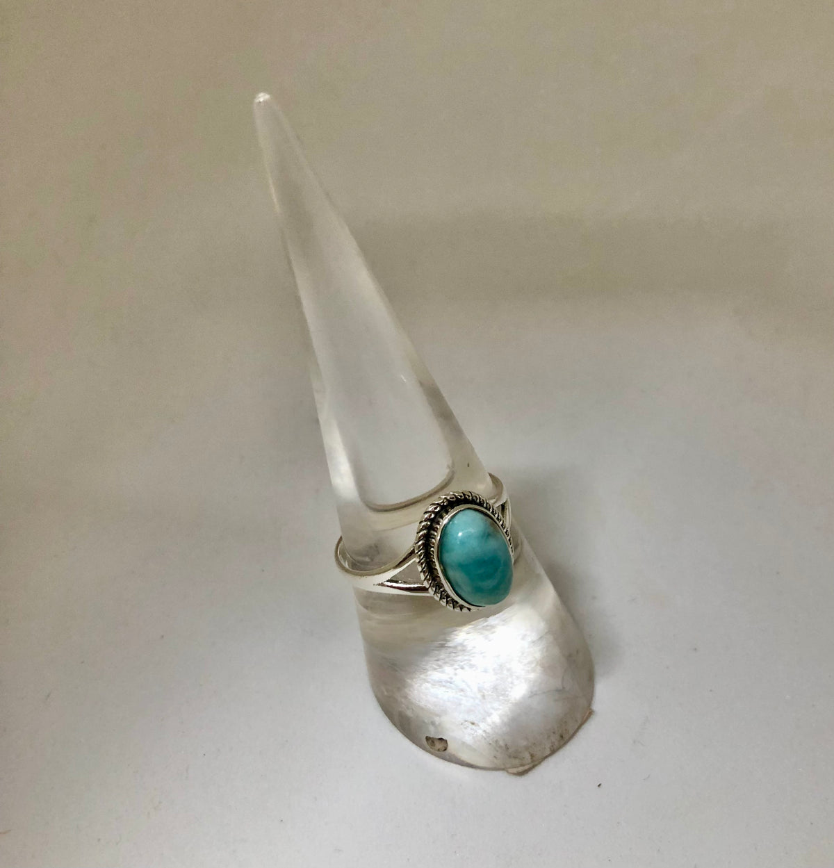 Larimar Sterling Silver Ring