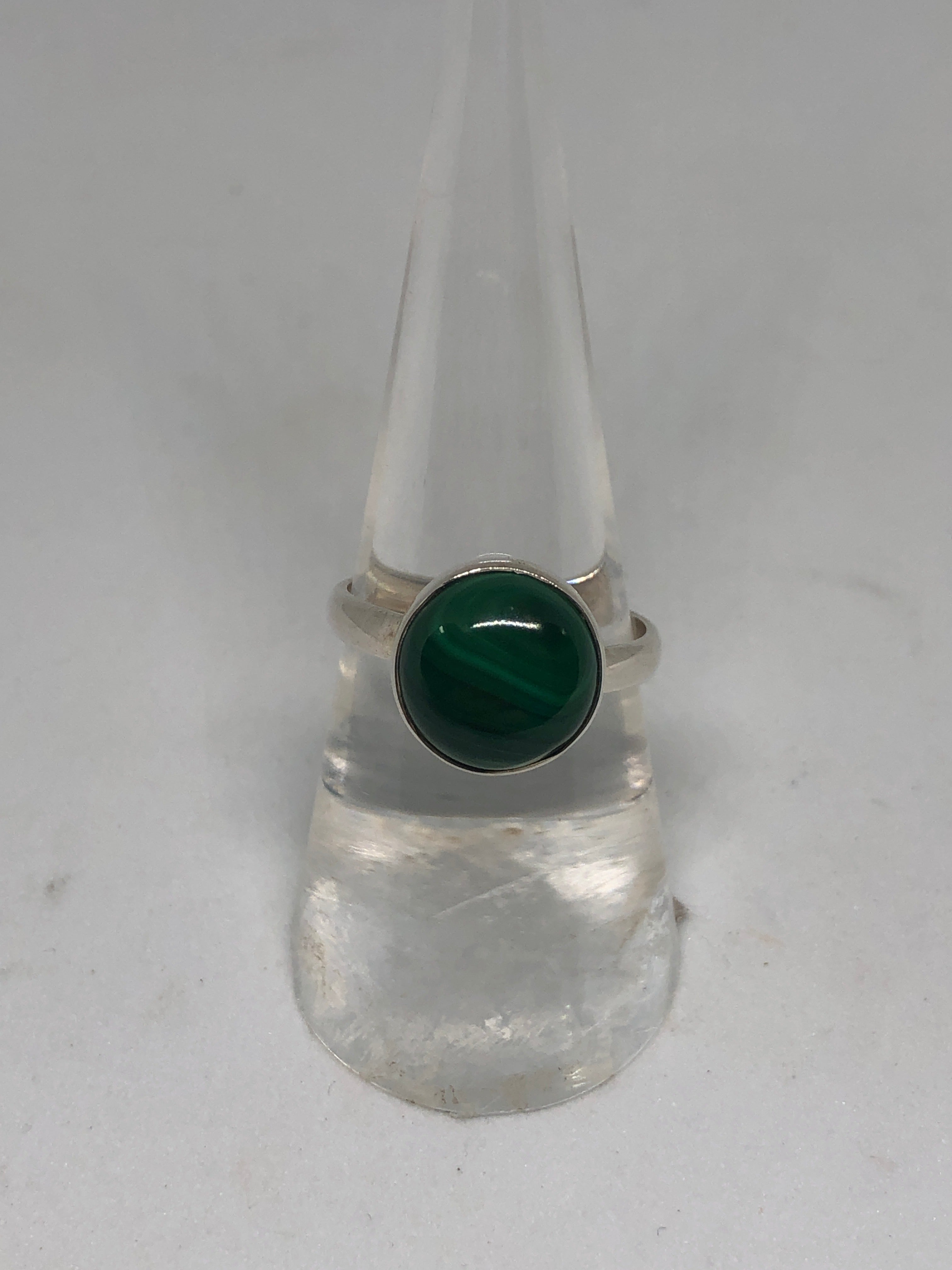 Malachite Sterling Silver Ring