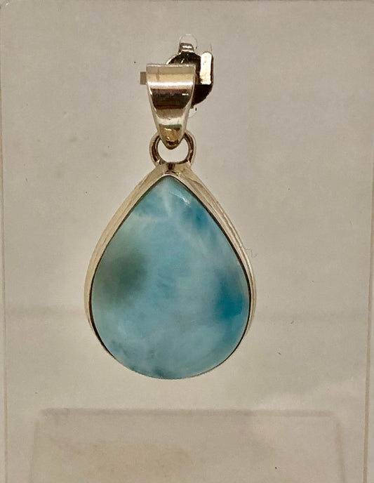 Larimar Sterling Silver Pendant