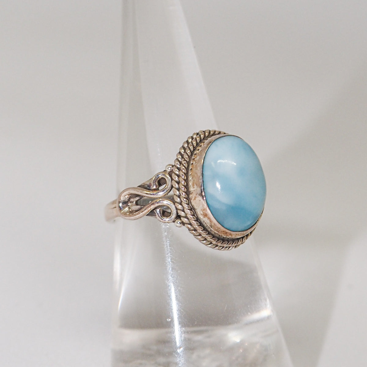 Larimar Sterling Silver Ring
