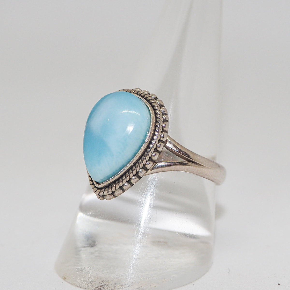 Larimar Sterling Silver Ring