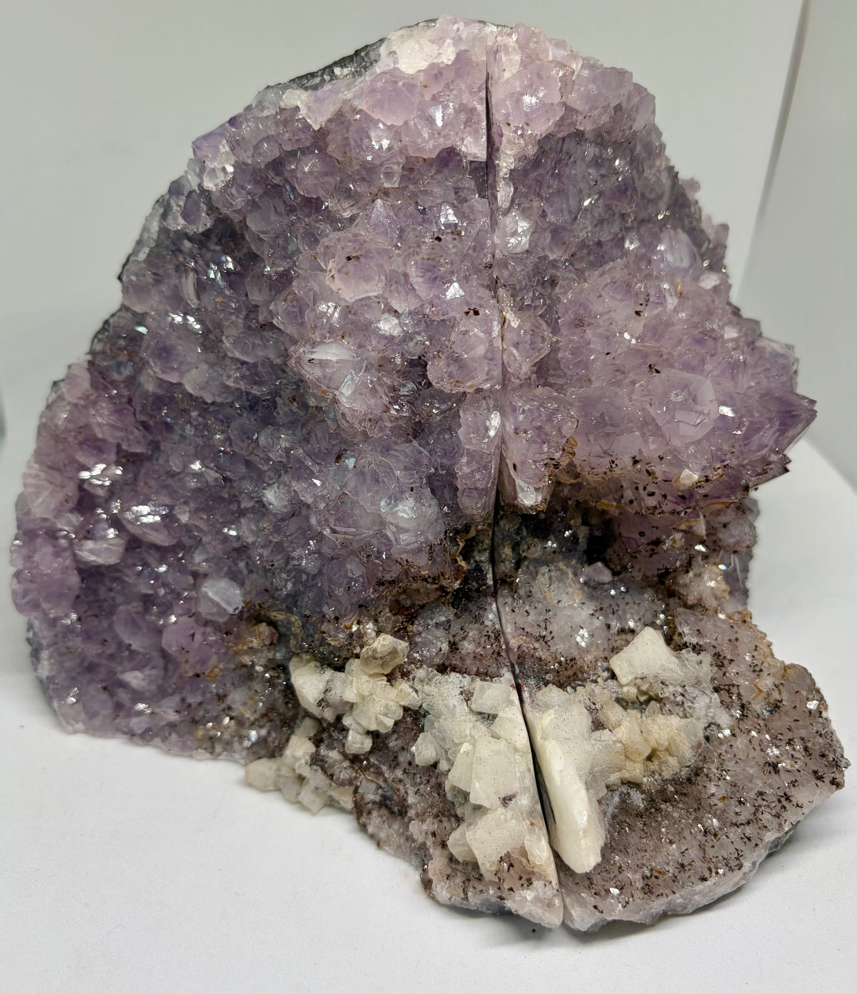Amethyst Crystal Bookends – Natural Geode Pair (2.869kg)