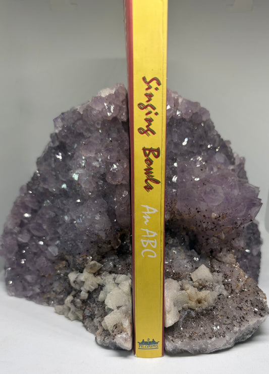 Amethyst Crystal Bookends – Natural Geode Pair (2.869kg)