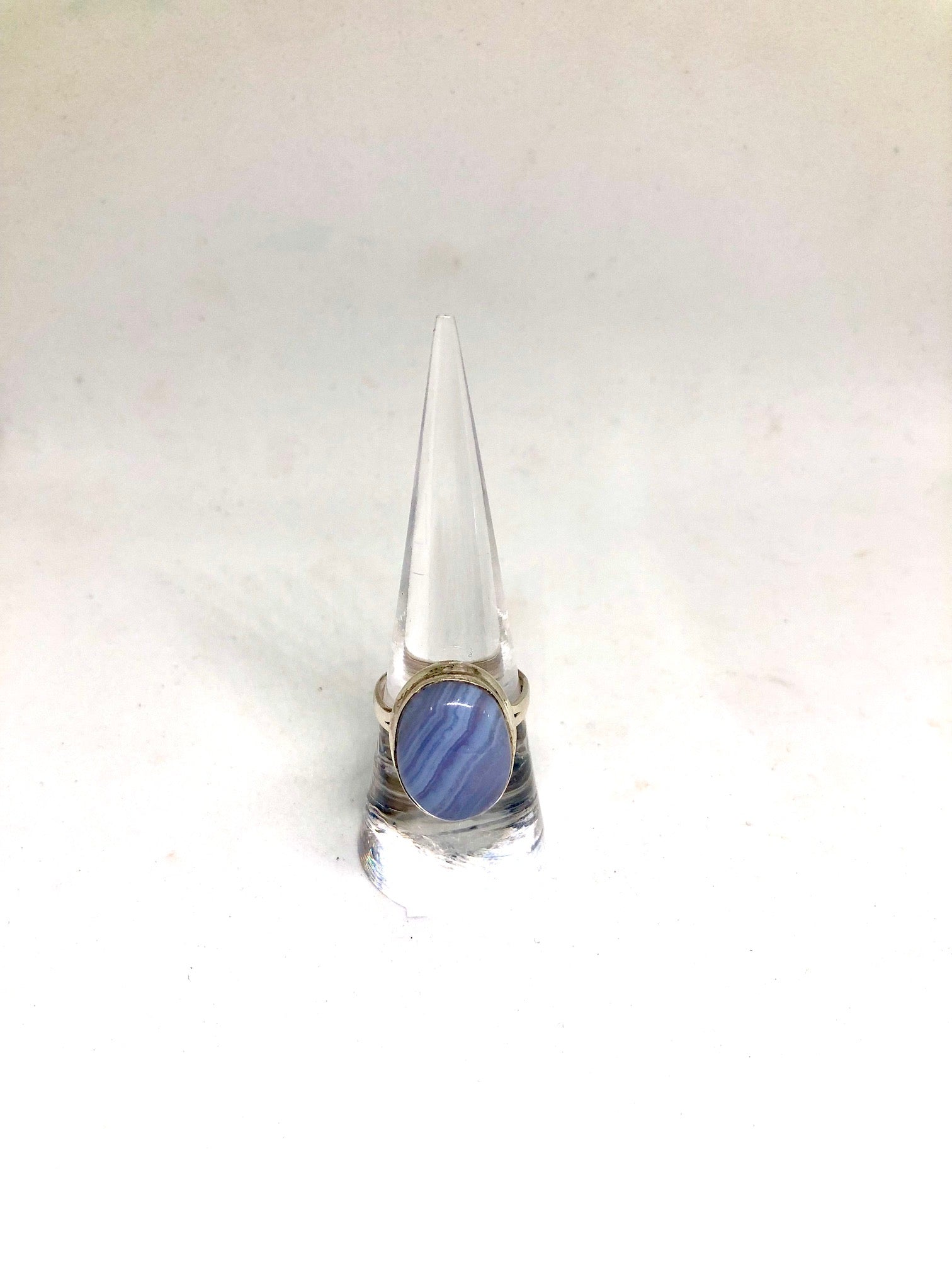 Blue Lace Agate Sterling Silver Ring