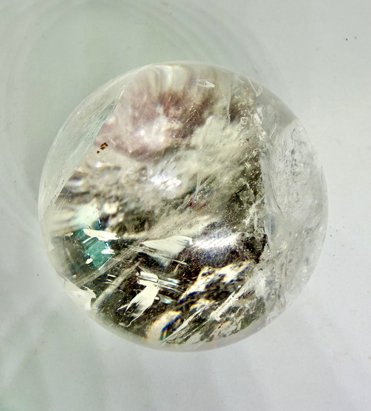 Clear Quartz (with rainbow inclusions) Sphere