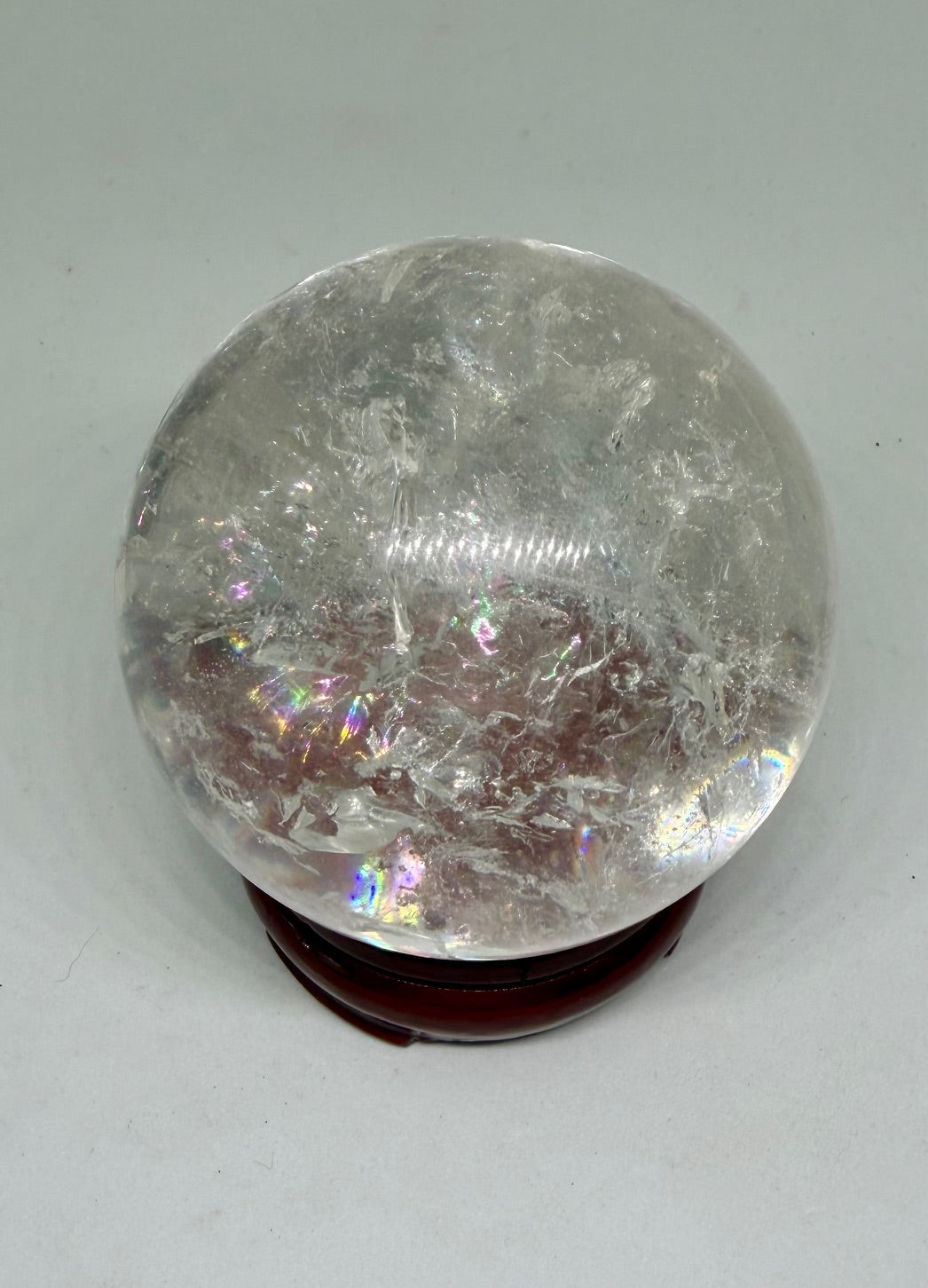 Clear Quartz (with rainbow inclusions) Sphere