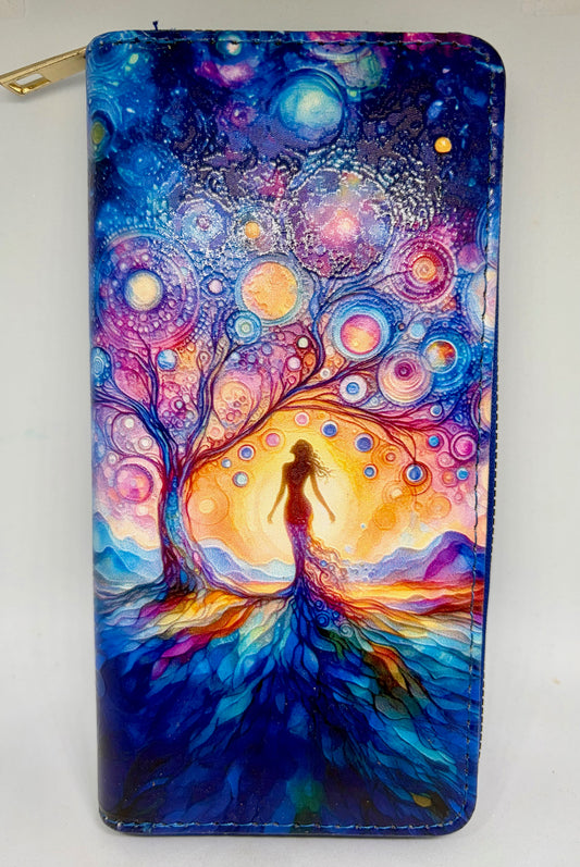 Celestial Tree of Life Zip Wallet