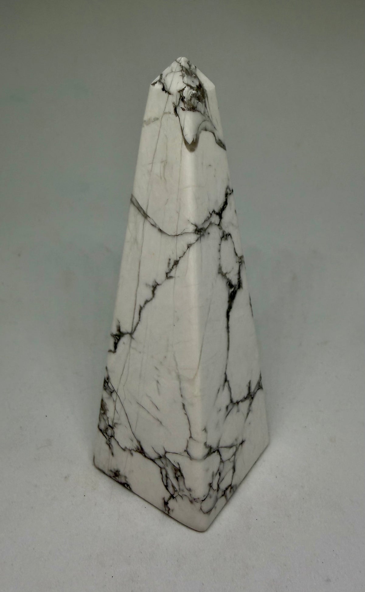 White Howlite Obelisk Tower