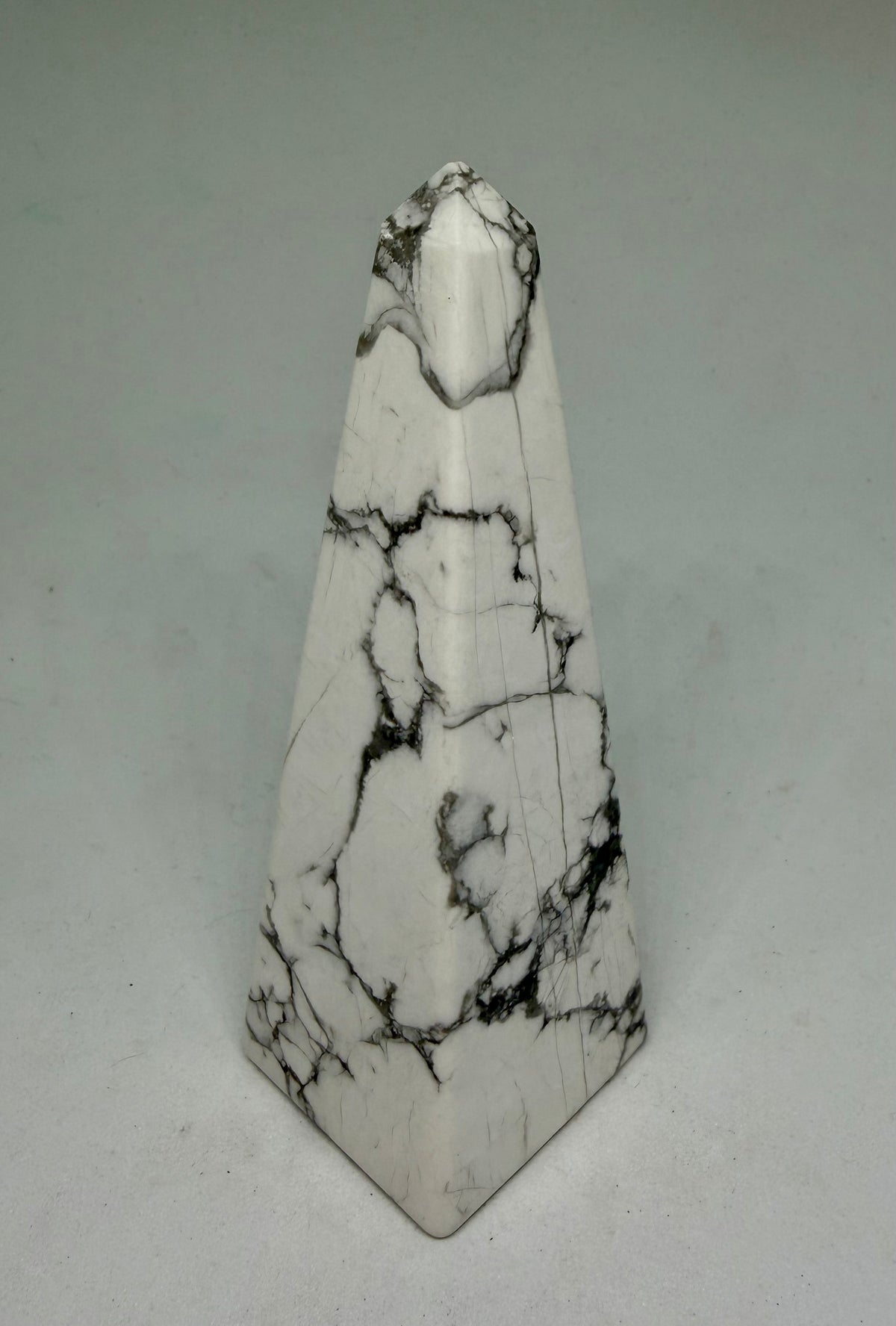 White Howlite Obelisk Tower