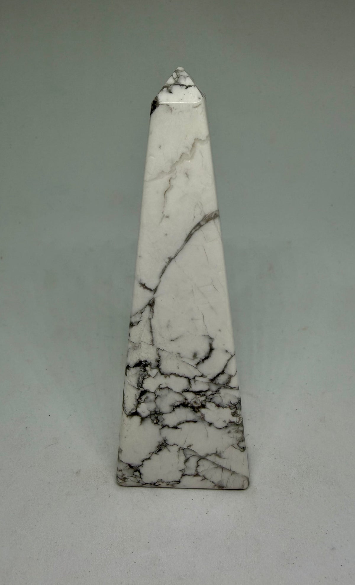 White Howlite Obelisk Tower