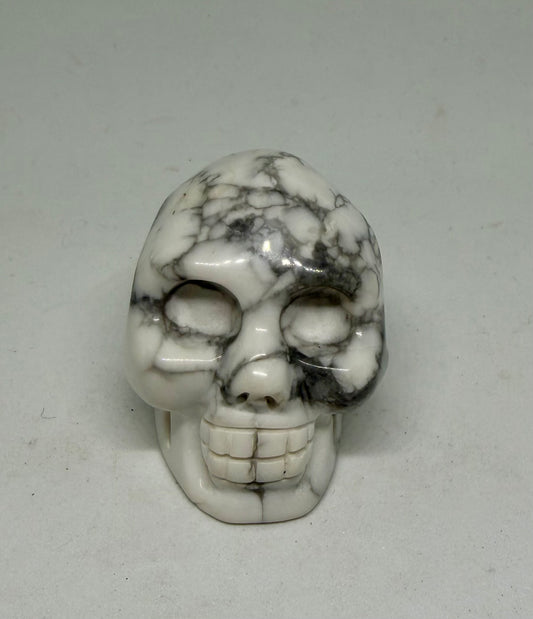White Howlite Skull