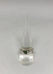 Moldavite Sterling Silver Ring