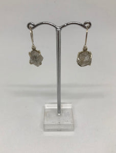 Herkimer Quartz Diamond Sterling Silver Earrings