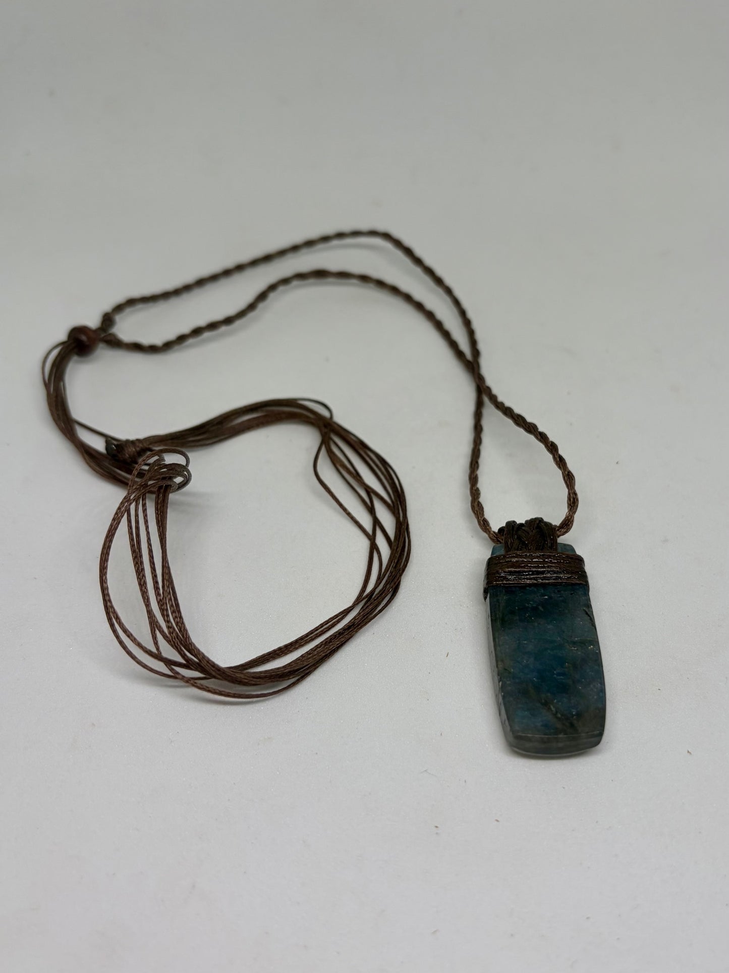 Labradorite Leather Pendant