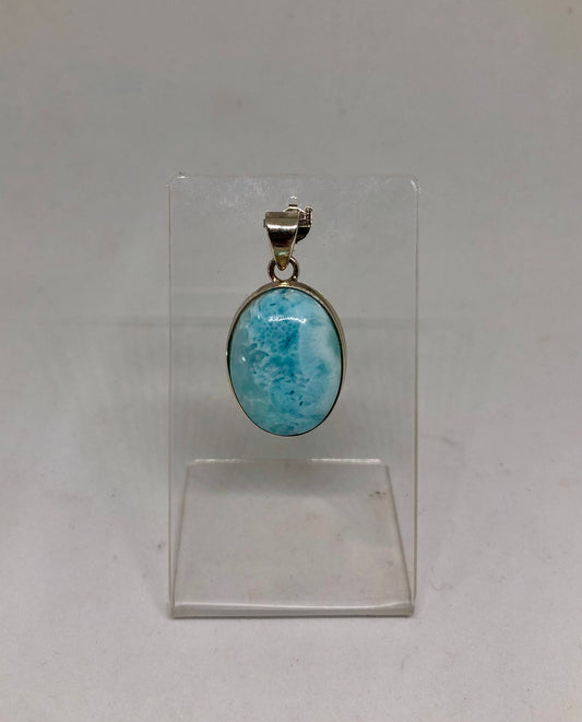 Larimar Sterling Silver Pendant