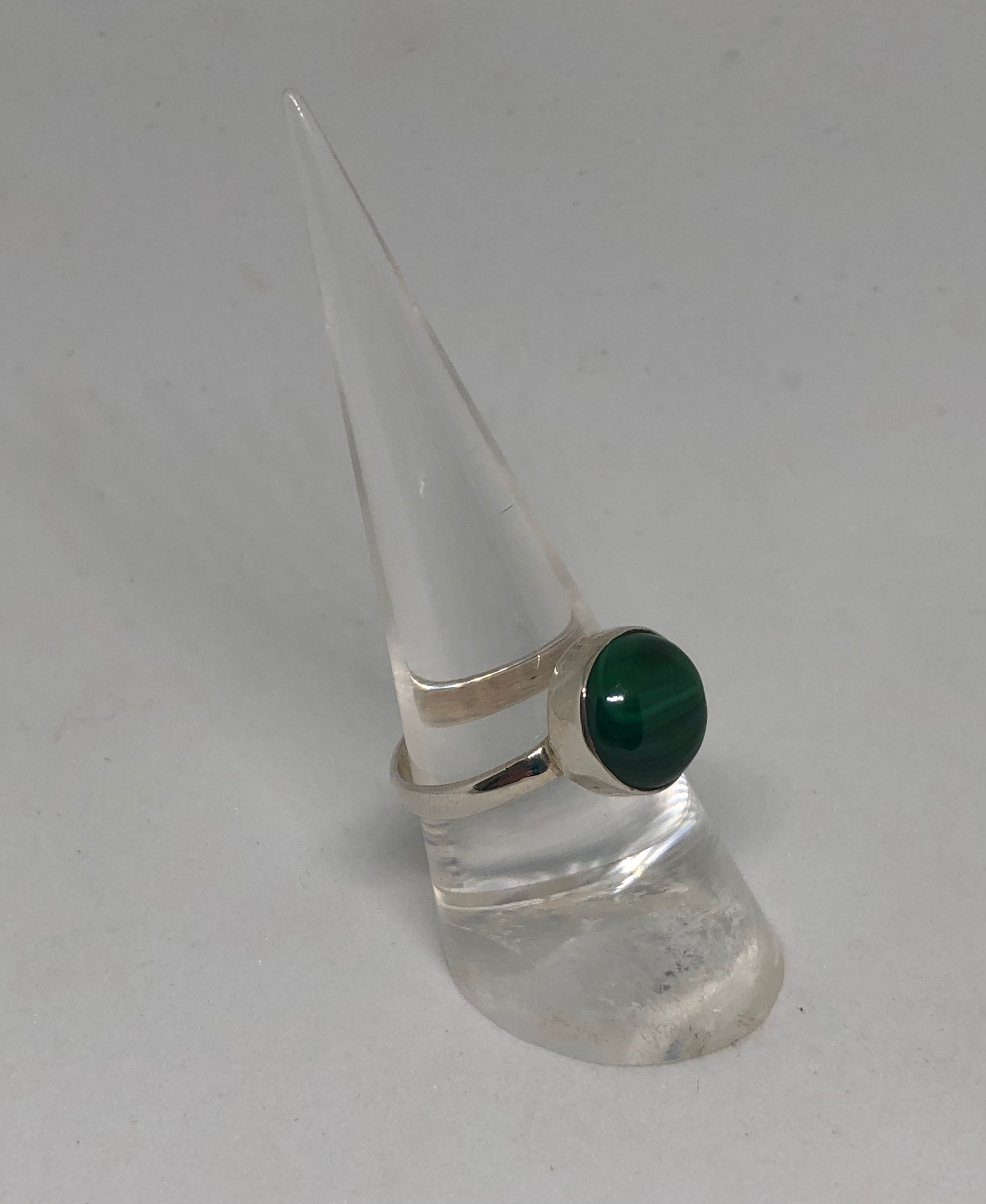 Malachite Sterling Silver Ring