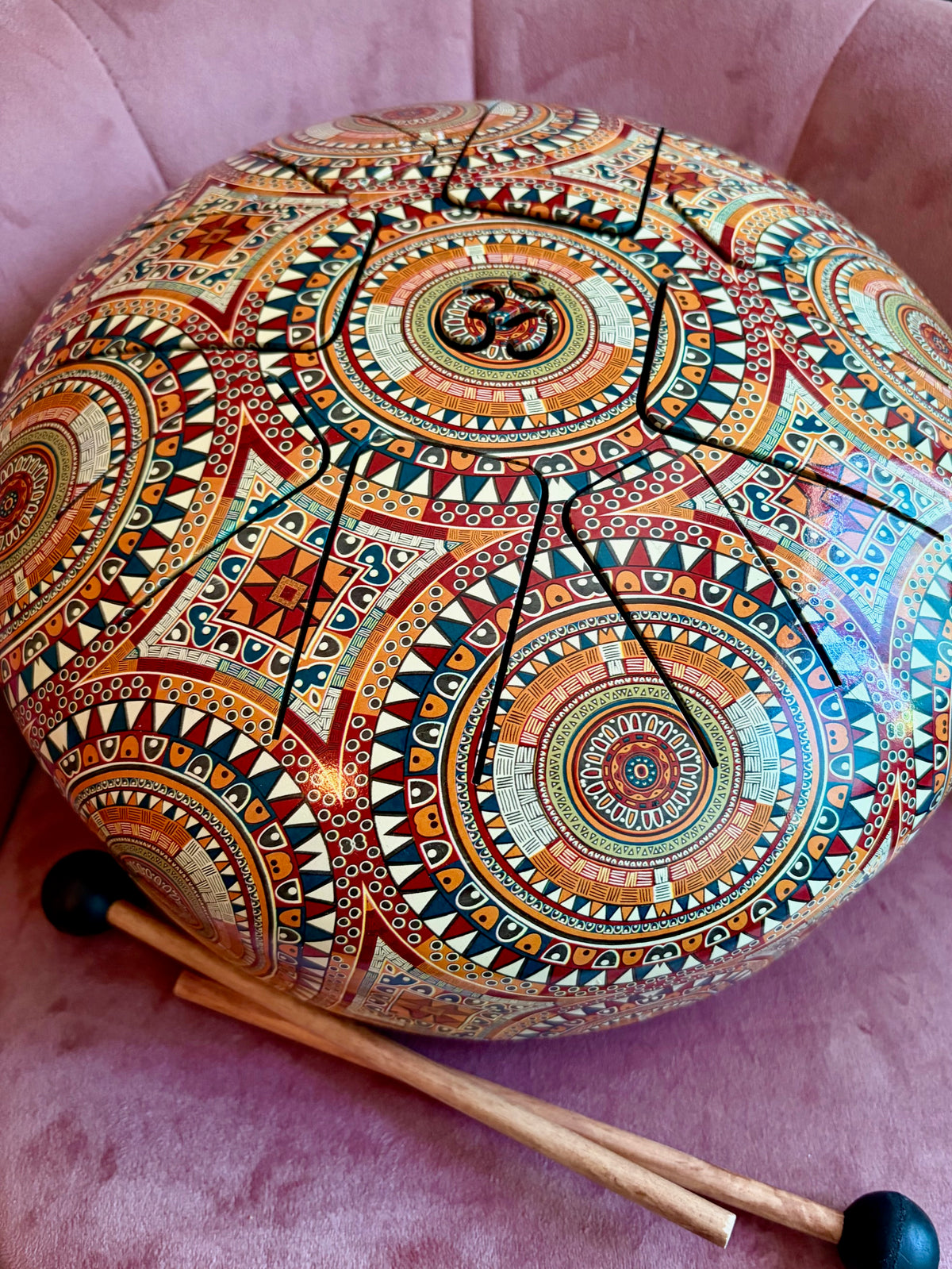 Hapi Drum 12" XL; bag and sticks