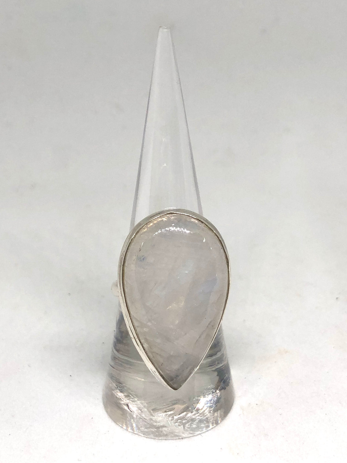 Rainbow Moonstone Sterling Silver Ring