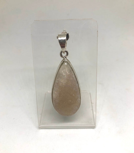 Rainbow Moonstone Sterling Silver Pendant