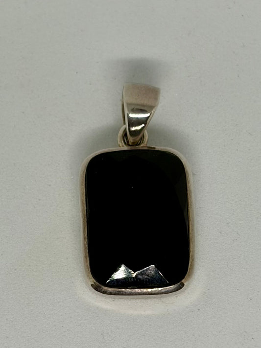 Onyx Sterling Silver Pendant