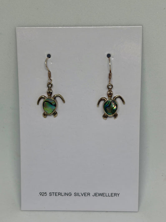 Turtle Paua Shell Earrings