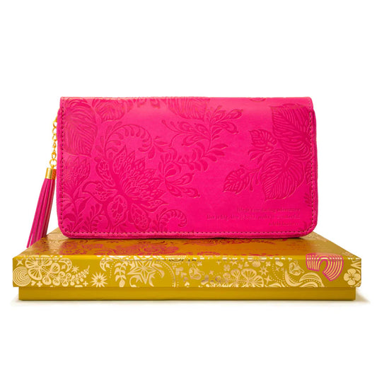 Intrinsic Positively Pink Travel Clutch – Inspirational Passport Wallet & Everyday Clutch
