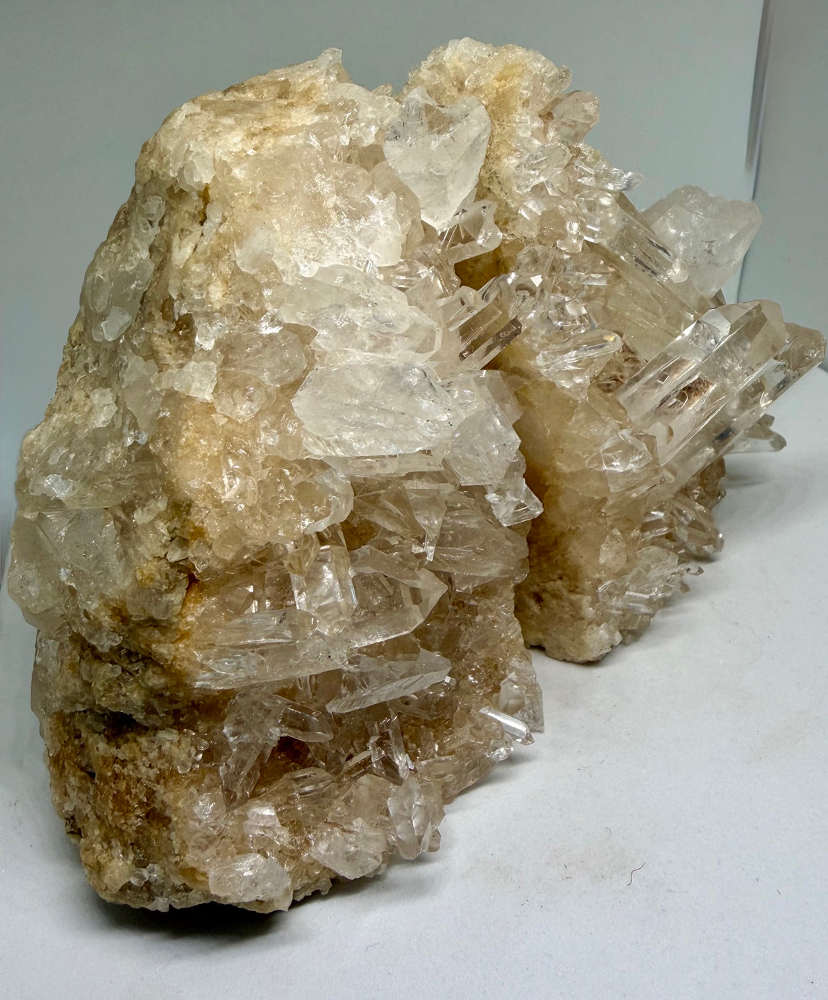 Clear Quartz Cluster Bookends 1.6kg (Matching Pair)