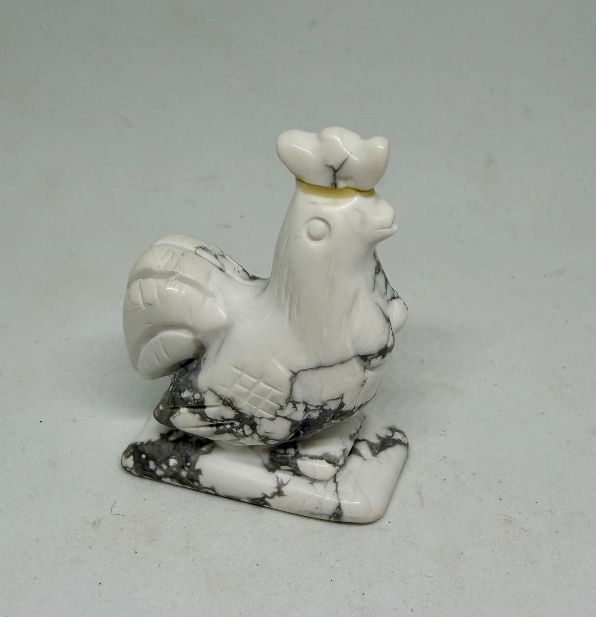 White Howlite Rooster