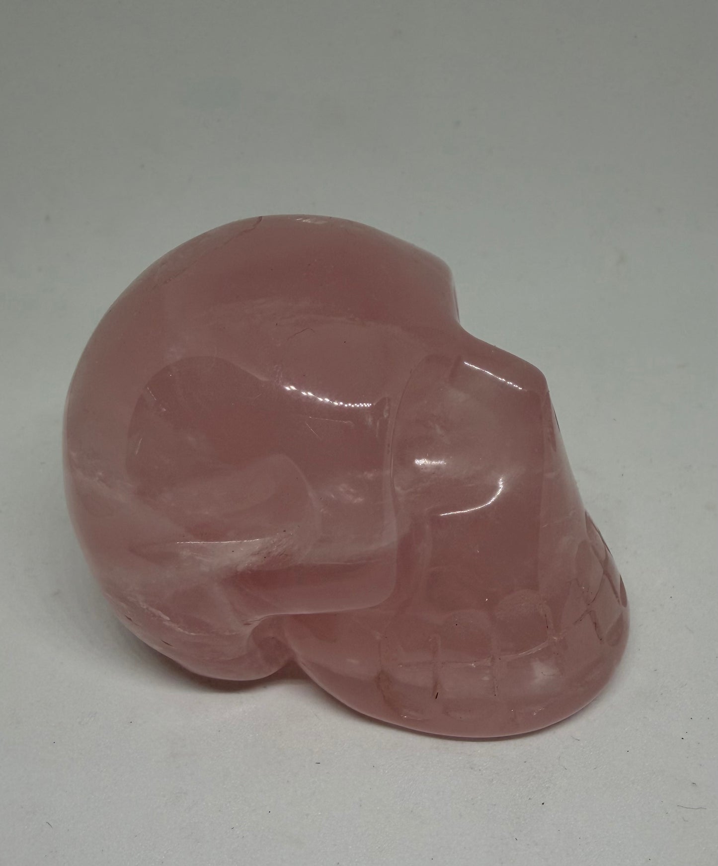 Rose Quartz Skull