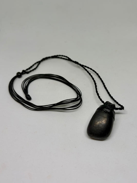 Shungite Leather Pendant
