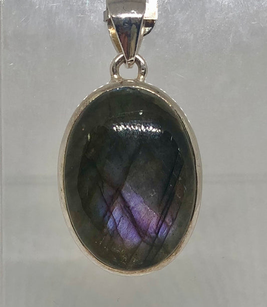 Labradorite Sterling Silver Pendant