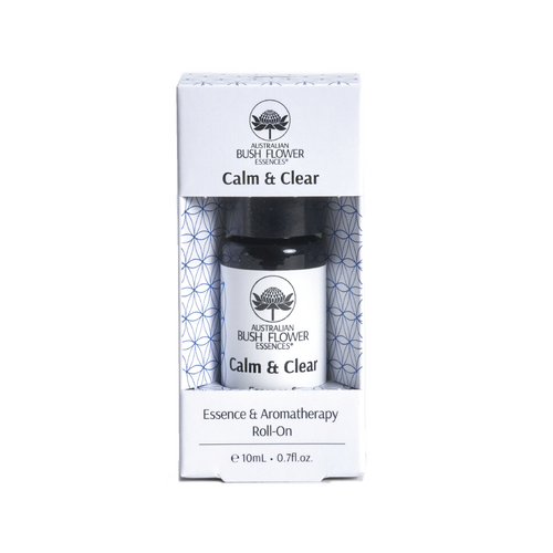 Australian Bush Flower Essences, Calm & Clear: Essence & Aromatherapy Roll-on