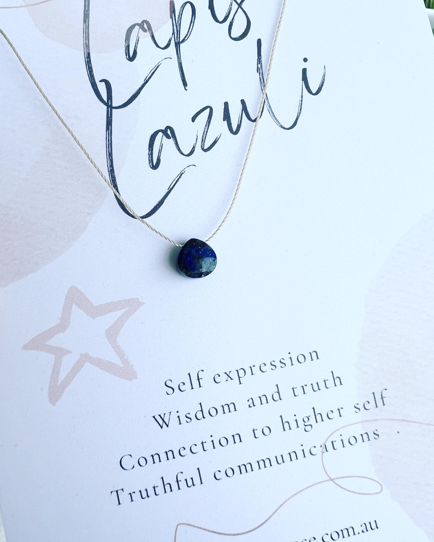 Lapis Lazuli necklace; Bijou by Rose