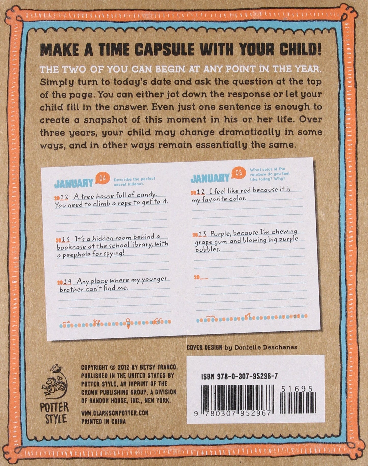 Q&A a Day for Kids, a Three-Year Journal; Betsy France