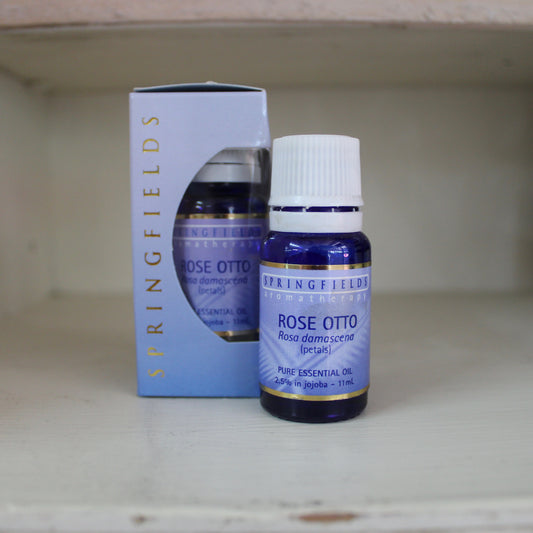 Springfields Rose Otto 11ml (2.5% in jojoba) Pure Essential Oil