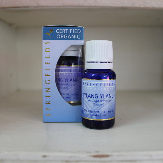 Springfields Certified Organic Ylang Ylang 11ml Pure Essential Oil
