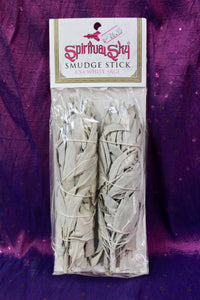 Spiritual Sky USA White Sage Smudge Stick (Twin Pack)