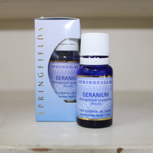 Springfields Geranium 11ml Pure Essential Oil