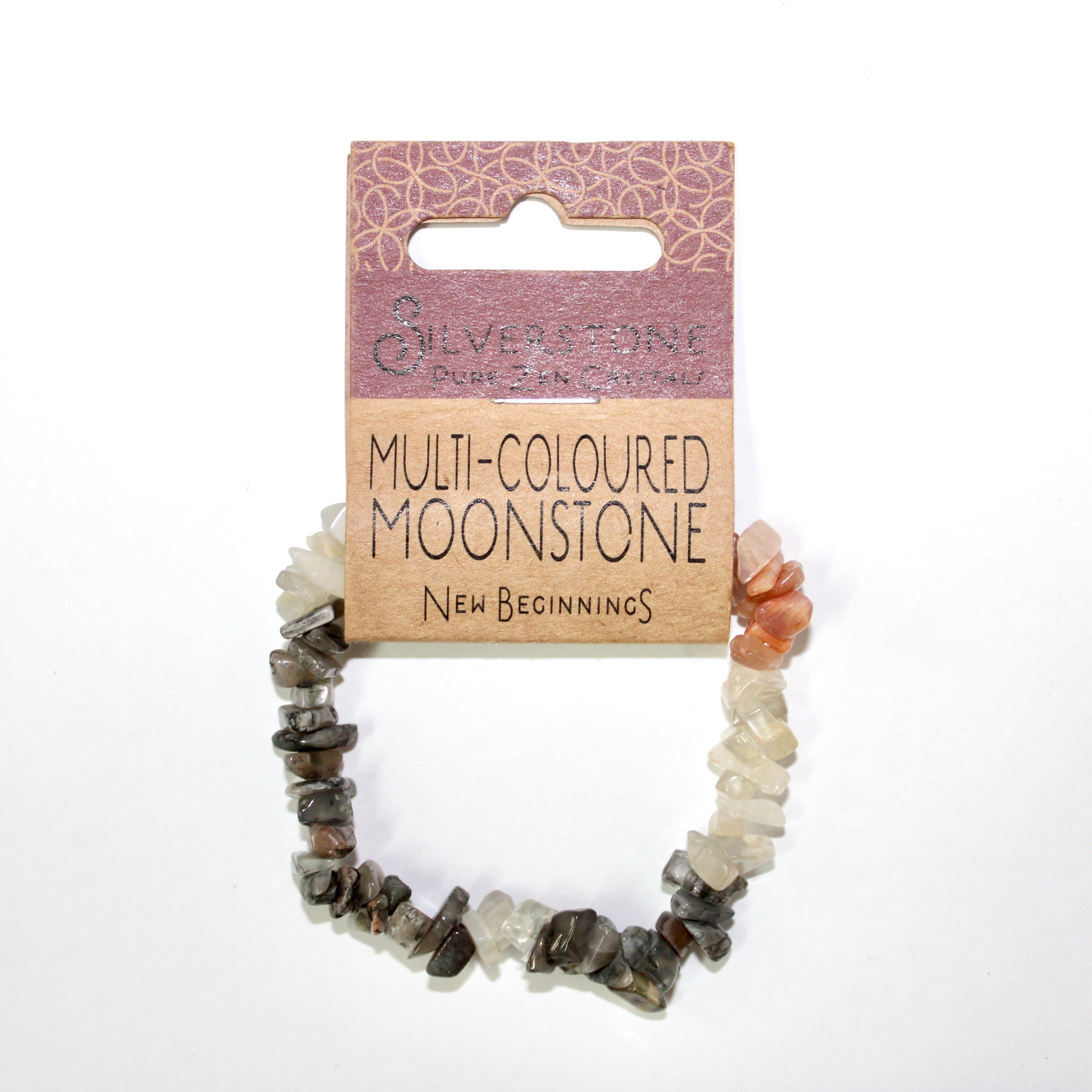 Multi-Coloured Moonstone Bracelet