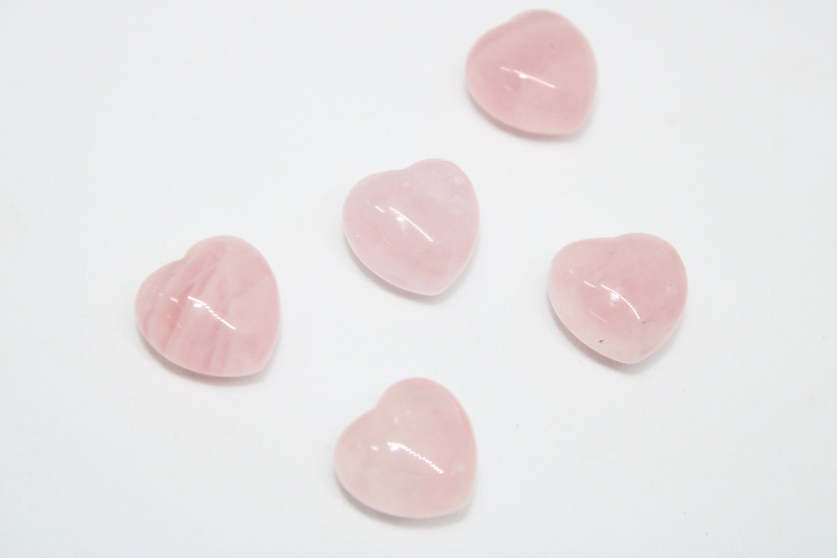 Mini Rose Quartz Hearts
