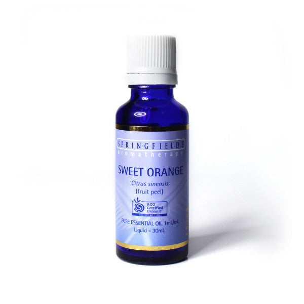 Springfields Certified Organic Sweet Orange 30ml Pure Essential Oil